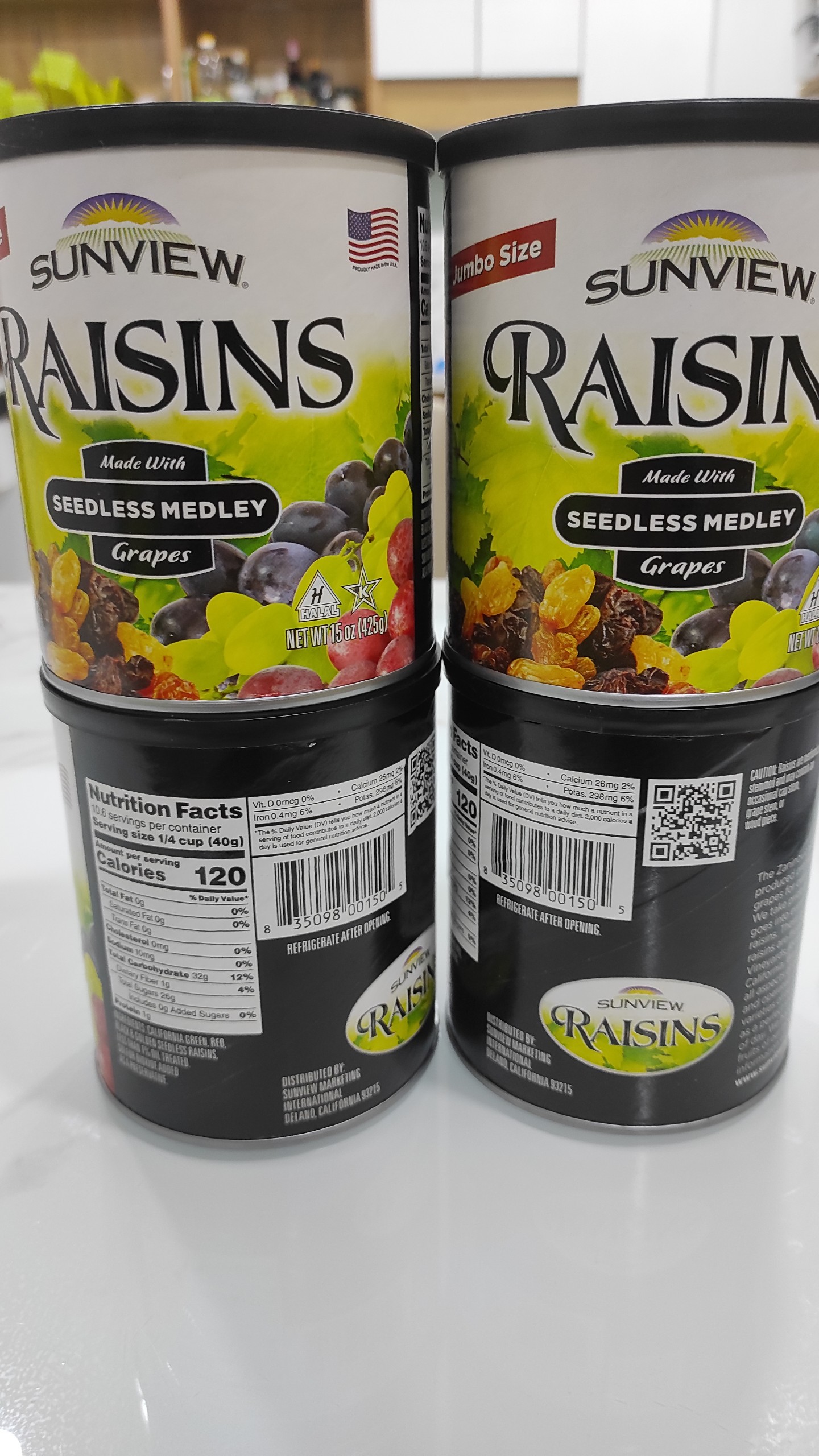 Nho khô mỹ sunview raisins 425g
