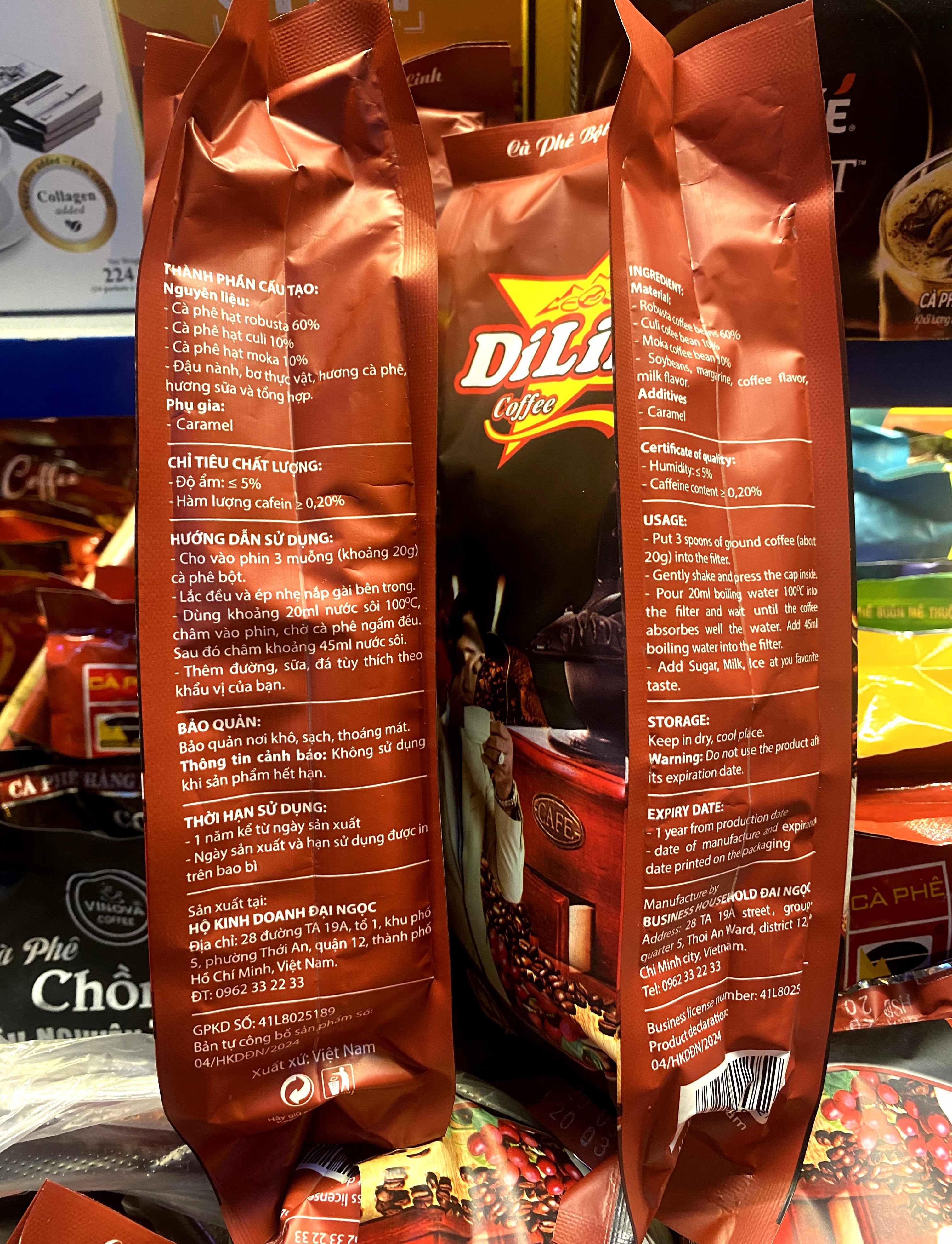 Di Linh turning coffee 500g