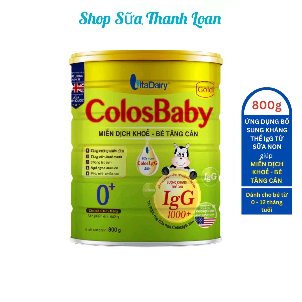 Sữa non colosbaby gold 0+ 800g.