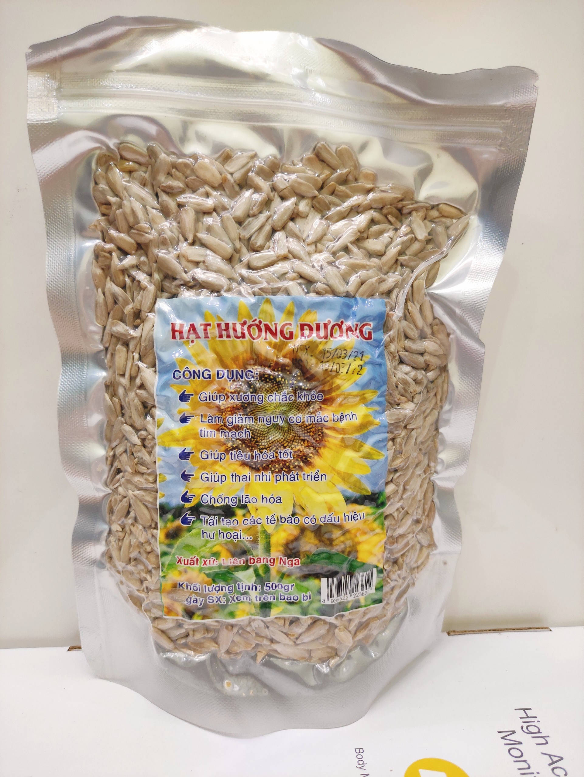 [500g] Nhân hạt hướng dương - Nhập khẩu Nga