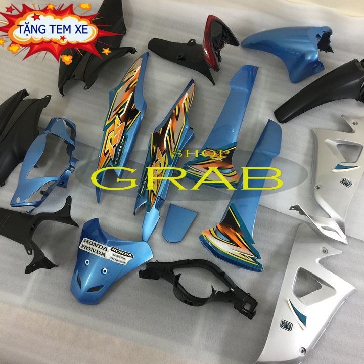 Dàn nhựa - dàn áo [ TẶNG KÈM TEM ] xe Wave RS - Wave alpha - Wave S100 nhựa ABS nguyên sinh