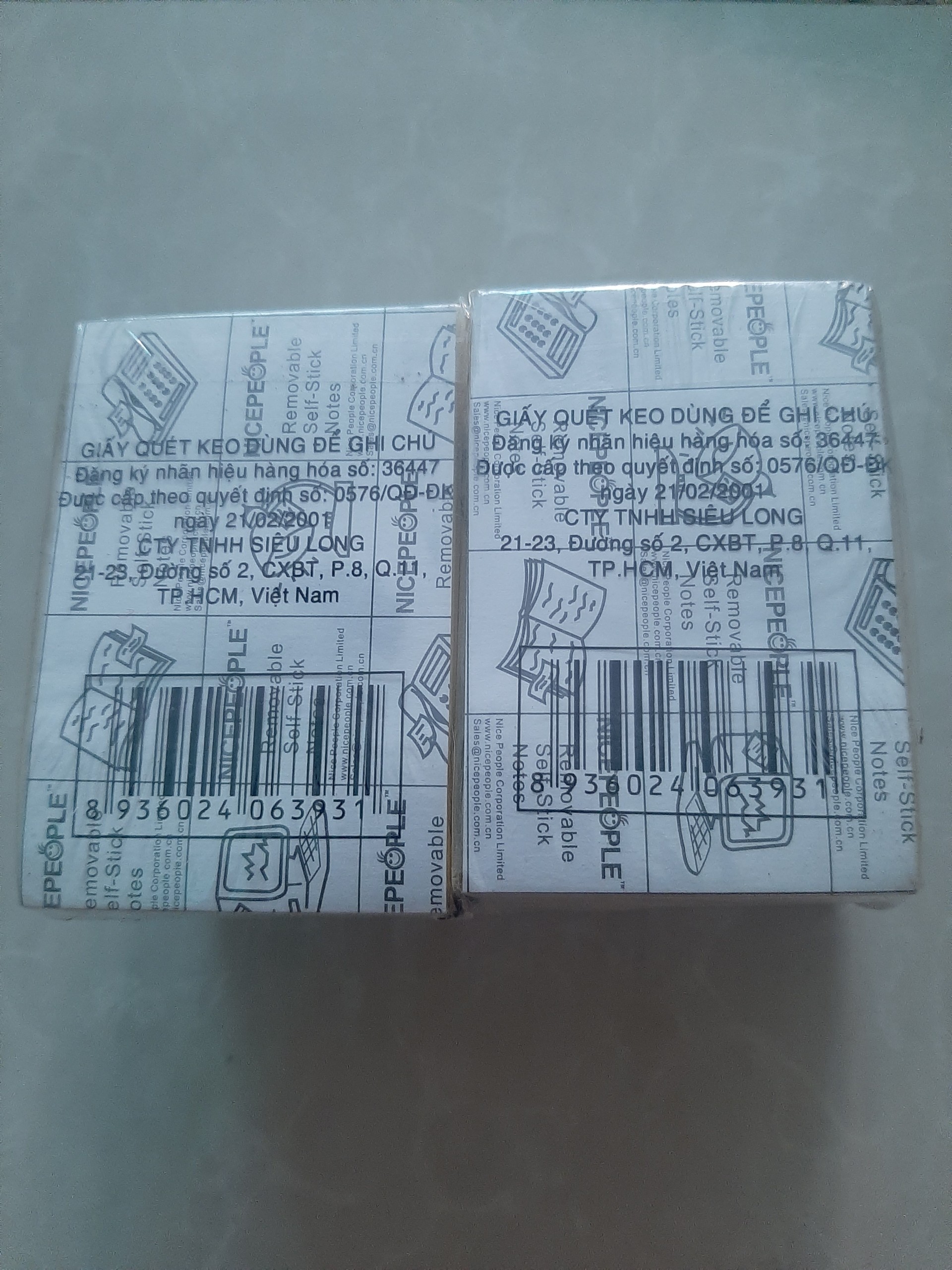 1 Box of 12 Stacks of 3*2 Yellow Note Paper