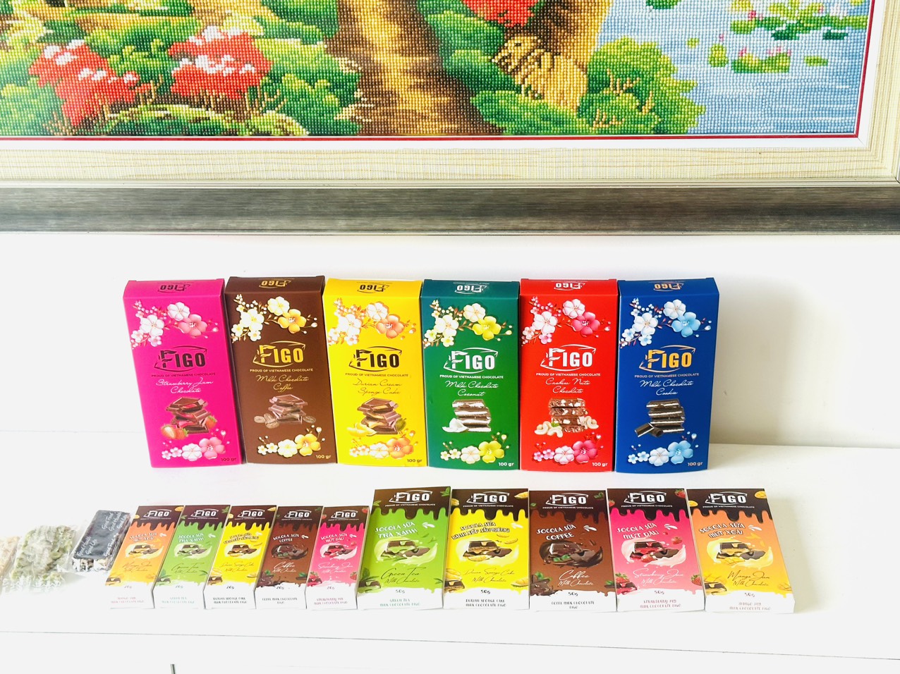 [SIÊU NGON -SOCOLA TẾT 100G] Kẹo socola sữa nhân MỨT DÂU 100g FIGO gói quà
