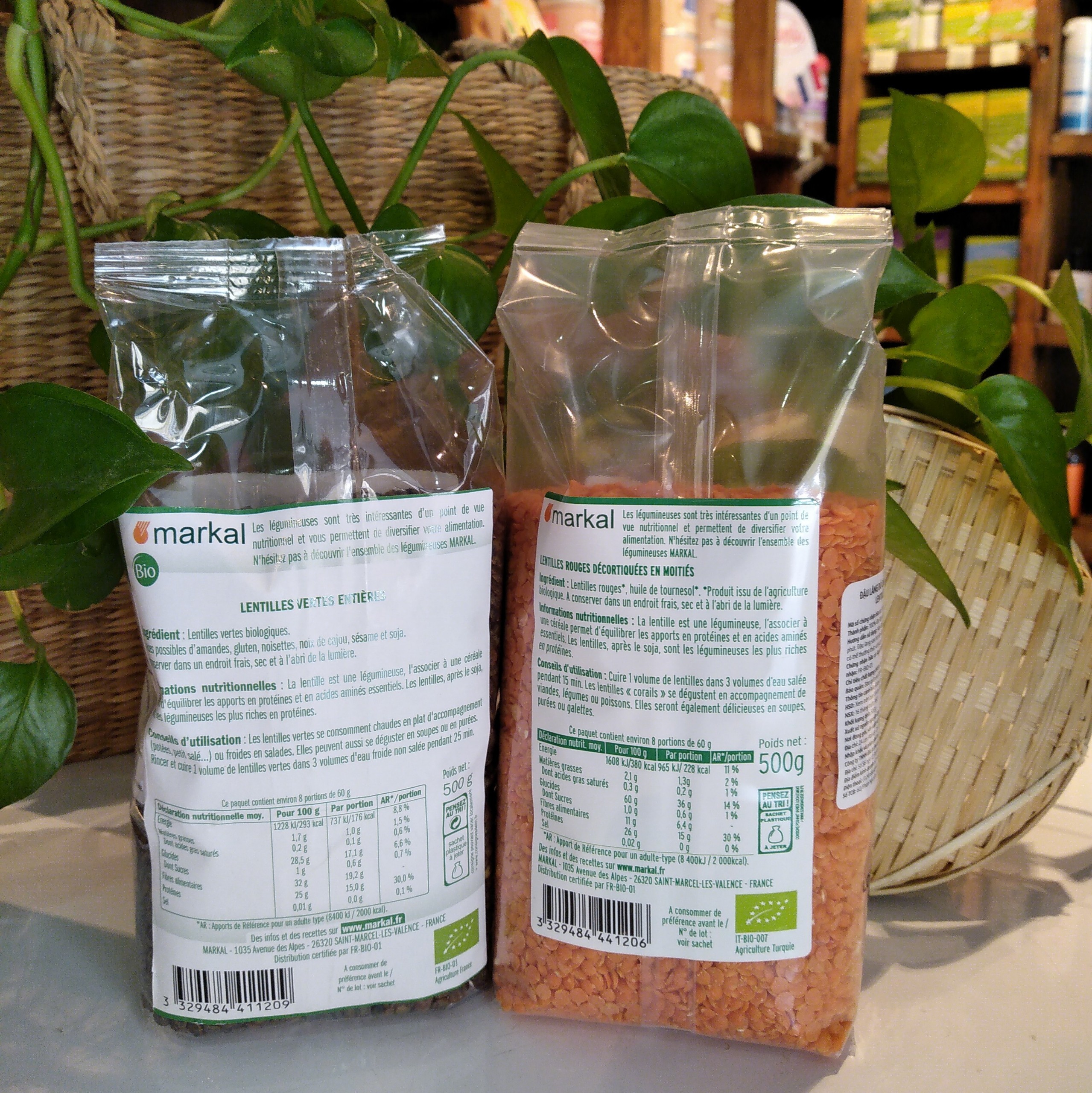 [HCM]Đậu Lăng Hữu Cơ Markal 500G (Đậu Lăng Xanh/Đậu lăng đỏ cam san hô) - Leafhouse hcm
