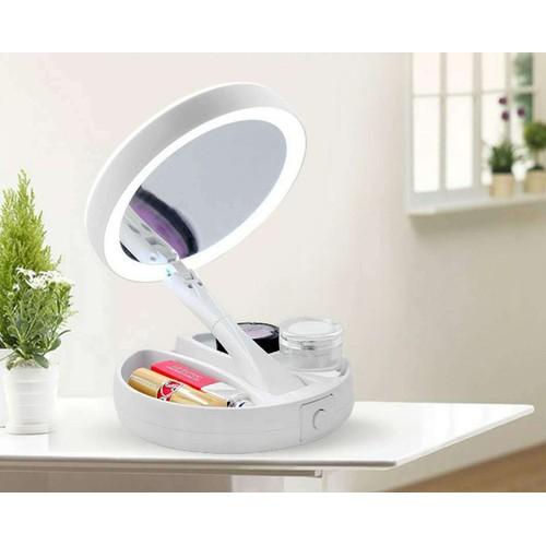 Gương đèn led gấp gọn