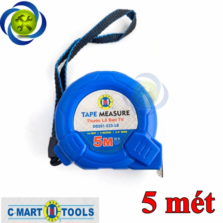 [HCM]Thước lỗ ban 5 mét C-Mart D0501-525-LB