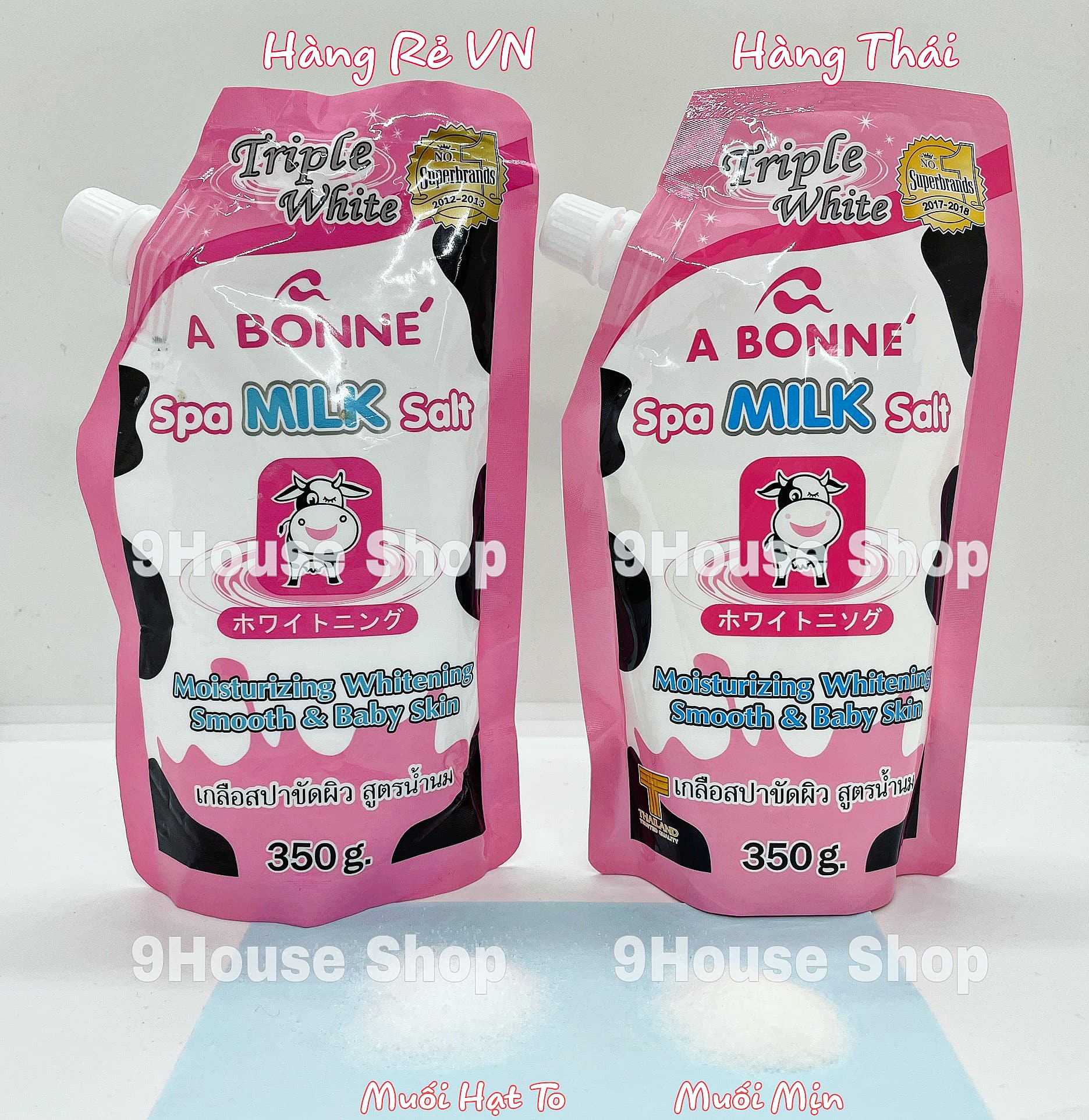01 Muối Tắm Sữa Bò Abonne Thái Lan 350gram