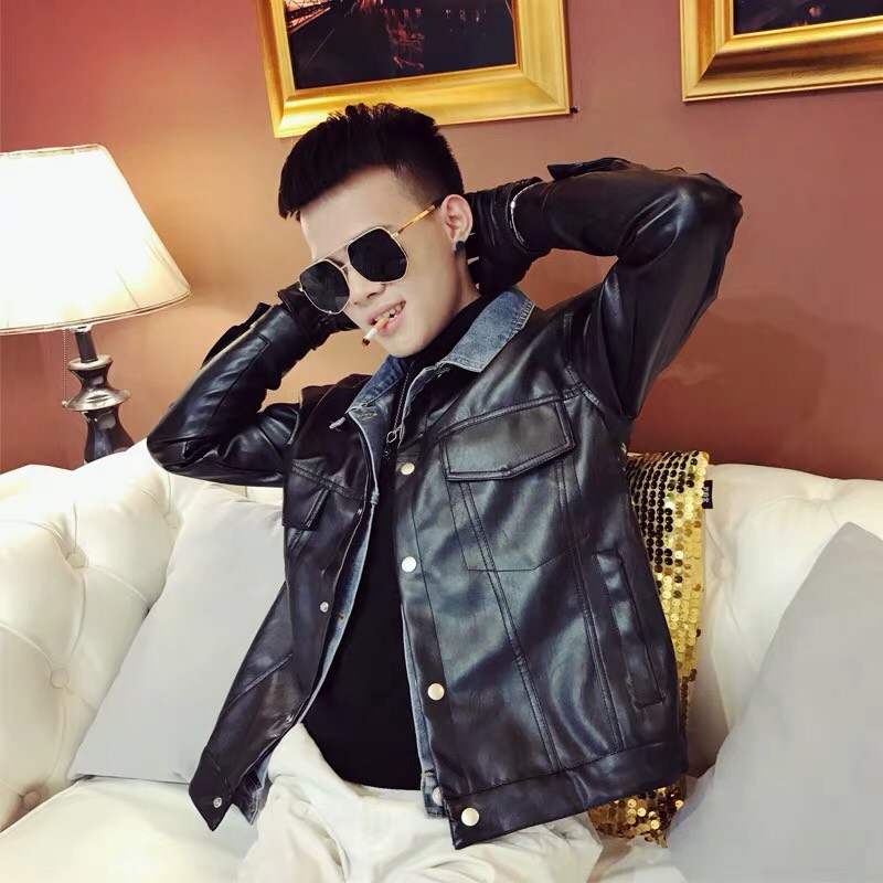 💥Hàng Siêu Cấp💥Áo khoác da cổ bẻ cực chất💥Được kiểm hàng