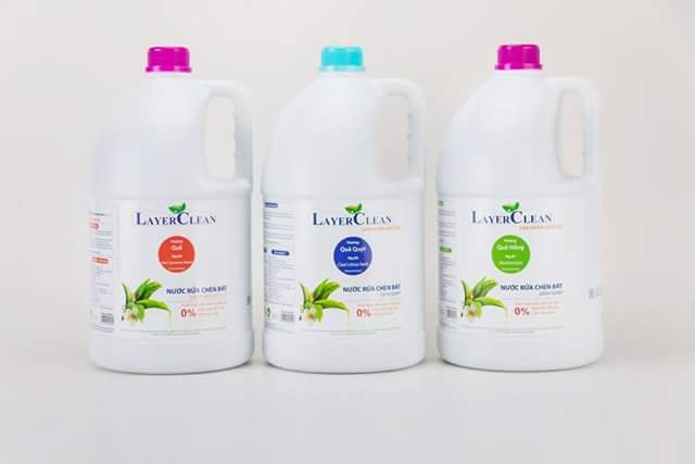 [HCM]Nước rửa chén hữu cơ Layer Clean hương Quýt - can 5 lít