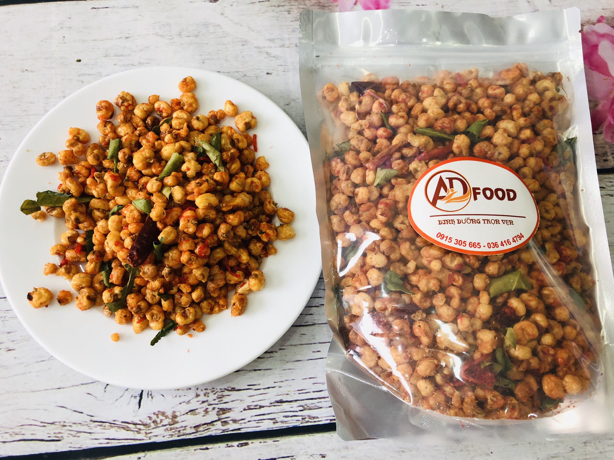 500g bắp nếp sấy bò lá chanh