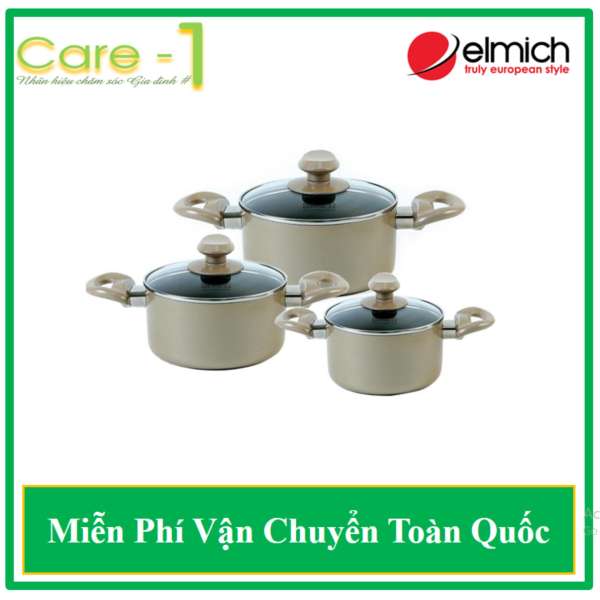 BỘ NỒI HỢP KIM NHÔM CD CAO CẤP SM 0352 SMARTCOOK 16-20-24CM