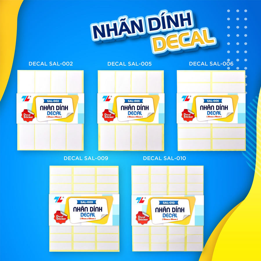 Nhãn dính decal Thiên Long SAL-002