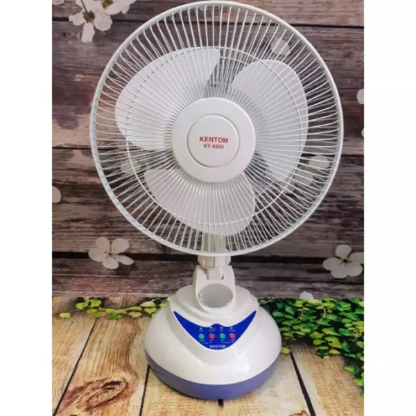 quạt sạc Kentom KT9300 loại 2 bình