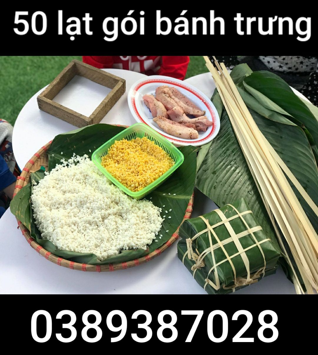 Lạt gói bánh trưng, 50 lạt