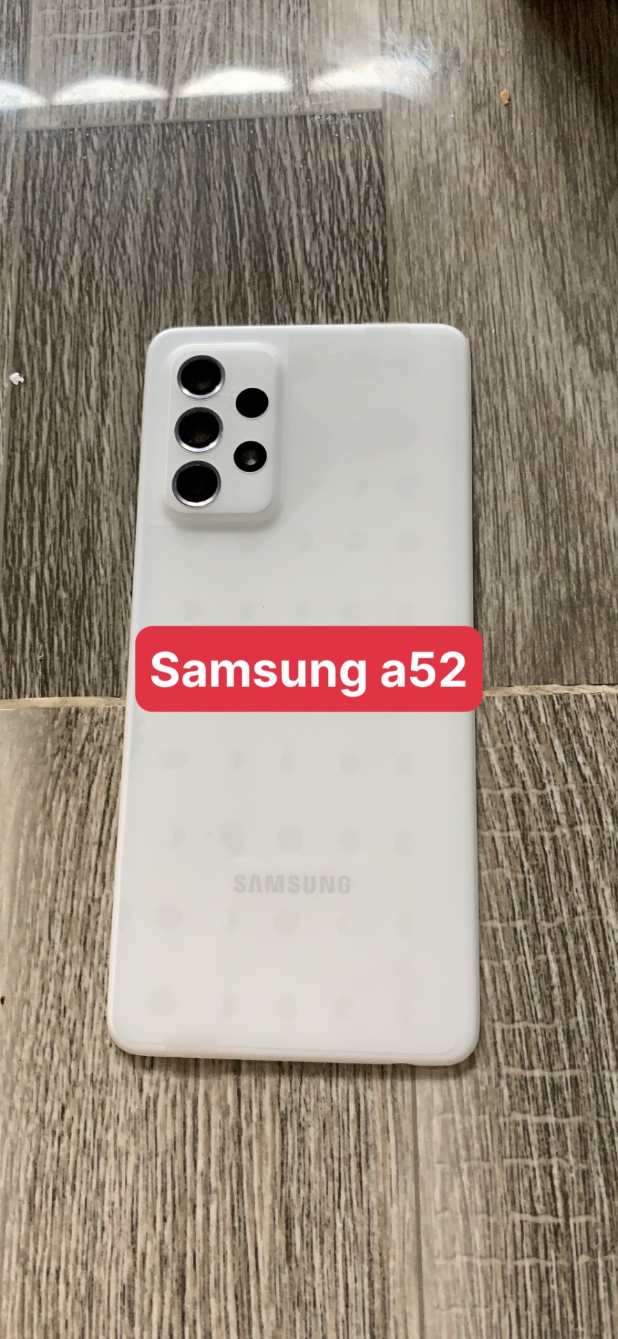 Nắp lưng samsung A52 zin có kính cam