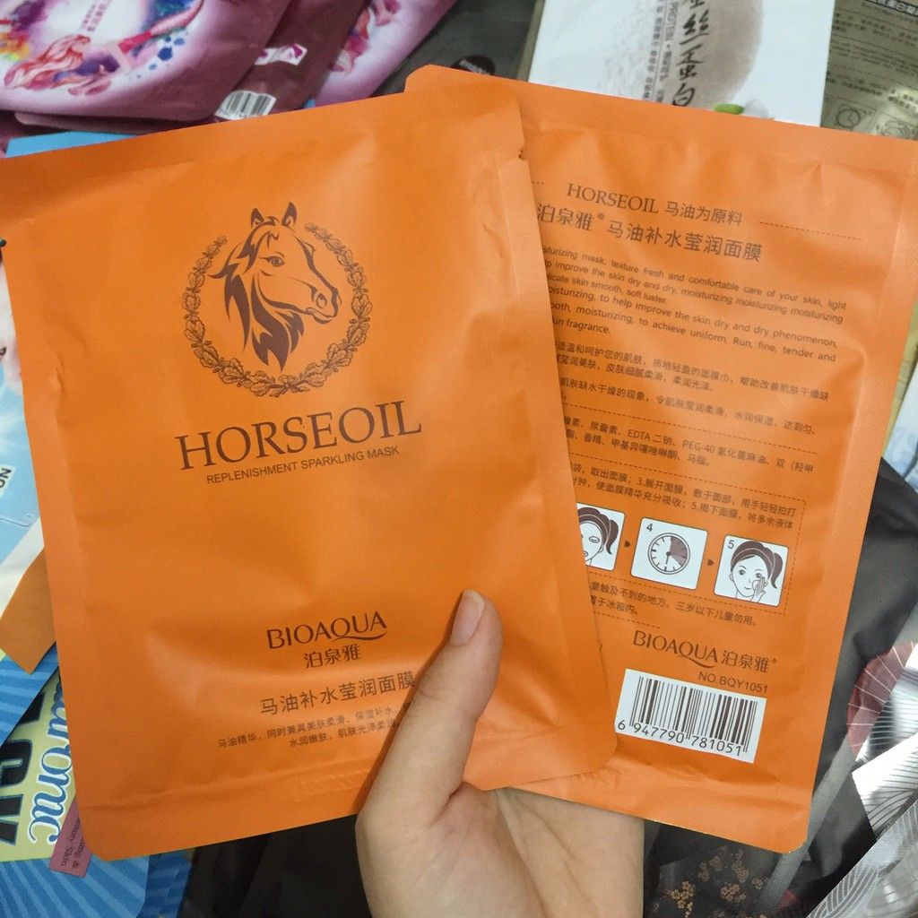 Combo 5 mặt nạ dầu ngựa Bioaqua