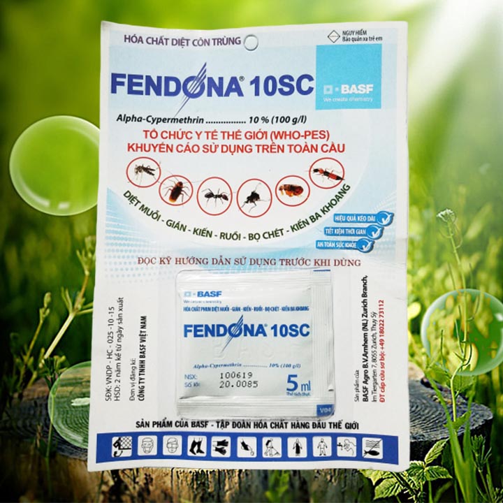 Thuốc diệt muỗi, côn trùng Fendona 10SC 5ml