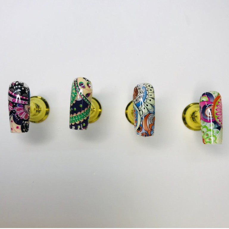 Foil dán nail hoạ tiết thổ cẩm