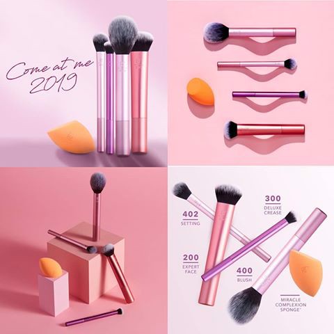 [HCM]Bộ Cọ Kèm Mút Trang Điểm Real Techniques Everyday Essentials