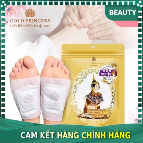 Miếng dán thái độc chân Gold Princess, bịch mười miếng dán