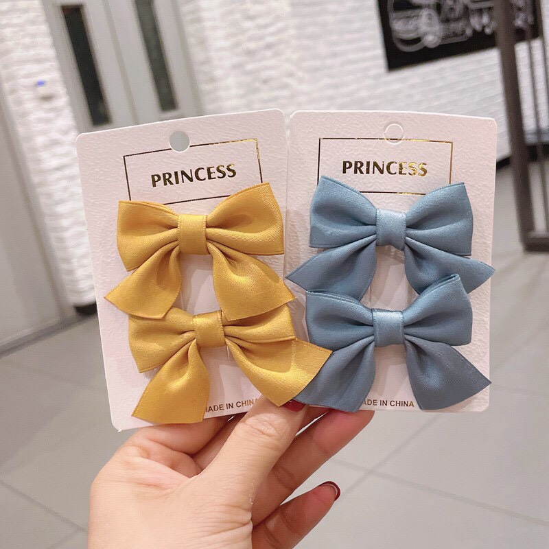 [MỚI] SET2 - KẸP TÓC NƠ BASIC PHONG CÁCH TIỂU THƯ ĐÁNG YÊU CHO BÉ - NUNAM SHOP