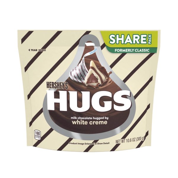 [HCM]Socola HERSHEY’S KISSES Kem Sữa nhỏ - Hersheys Kisses Milk Chocolate Hugged By White Creme SHARE Pack