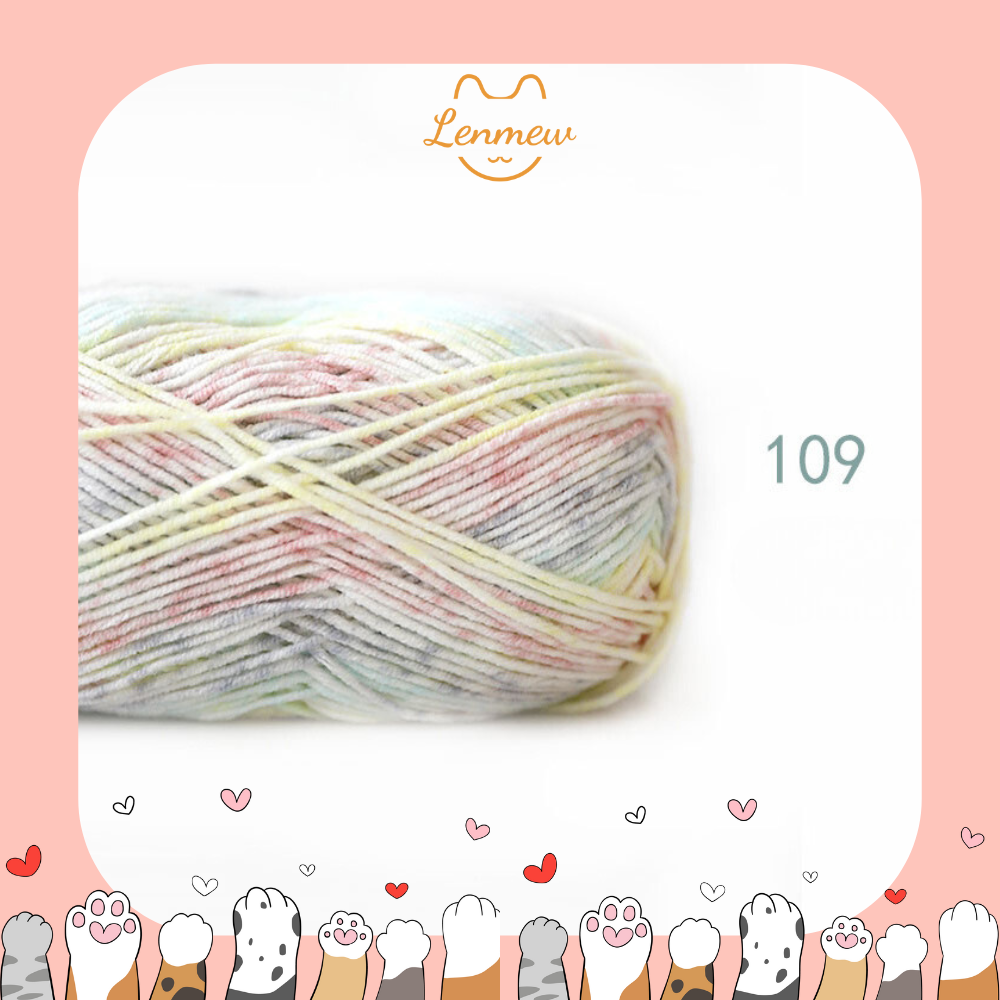 Len Baby Yarn chính hãng (cuộn 40g) (Bảng màu loang)