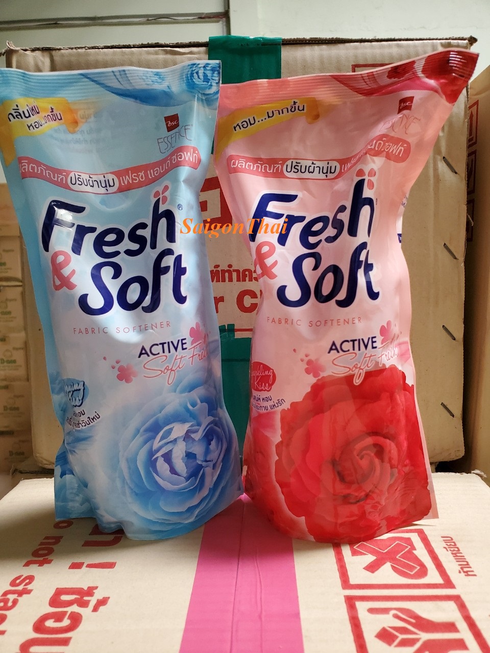 (SGT) Nước xả vải Thái Lan Fresh&Soft 600ml/túi