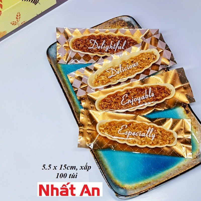 Túi bánh thuyền 5.5 x 15cm - set 100 túi