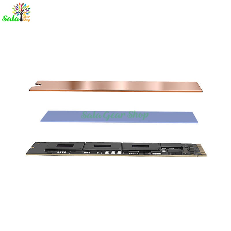 Tản nhiệt SSD M2 2280 TEUCER kiểu miếng đồng mỏng