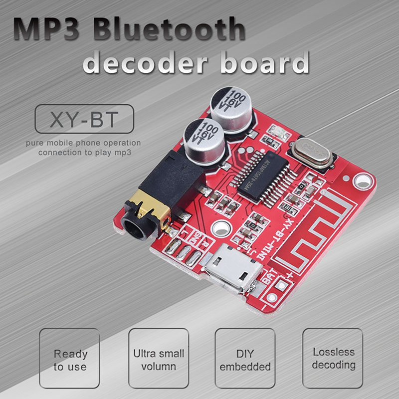 Bảng Mạch Bộ Giải Mã Âm Thanh Bluetooth Loa Xe Hơi MP3 Lossless Mô-đun Bộ Thu Âm Thanh Nổi Mạch Bluetooth 4.1 Sửa Đổi 5V