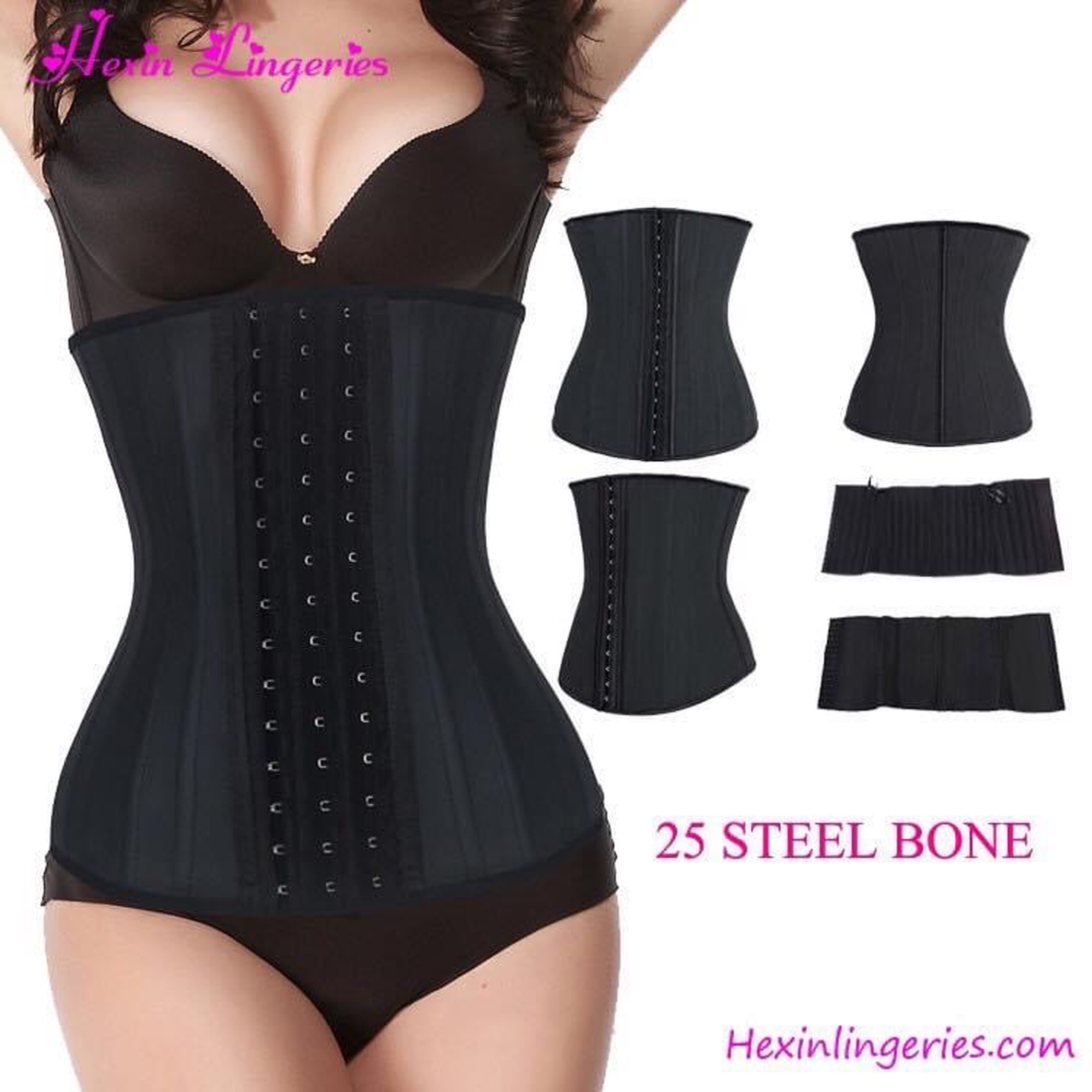 Đai nịt bụng Latex 25 xương 29cm
