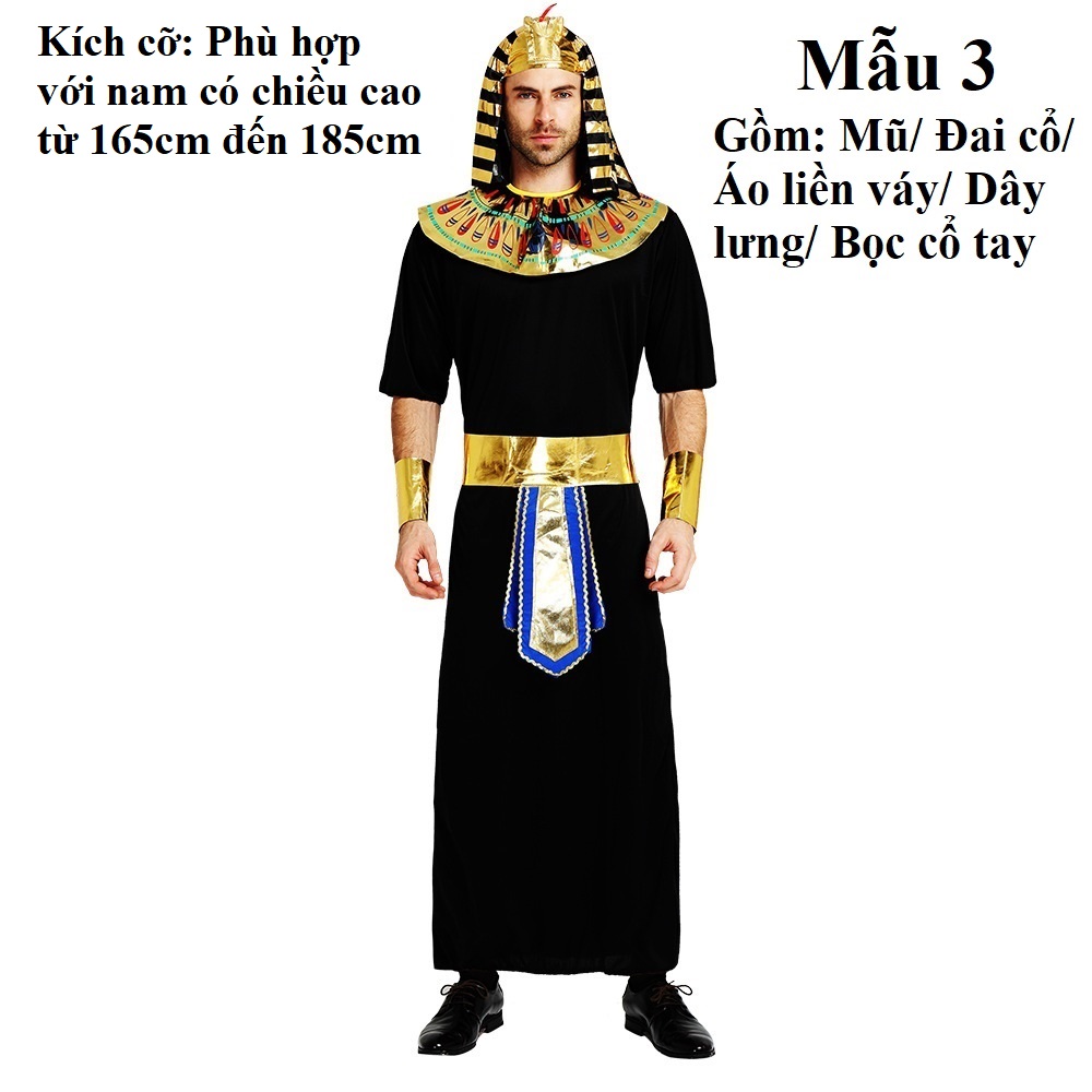 (Có Sẵn) Trang Phục Nữ Hoàng Ai Cập Cổ Đại Trang Phục Pharaon Trang Phục Halloween Cosplay Hóa Trang