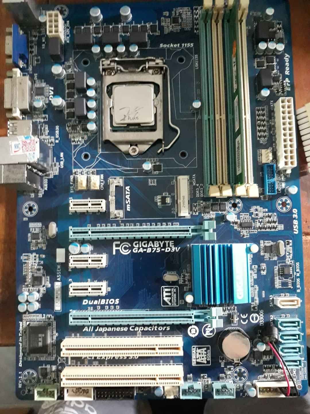 main B75 các loại sk1155 2khe ram