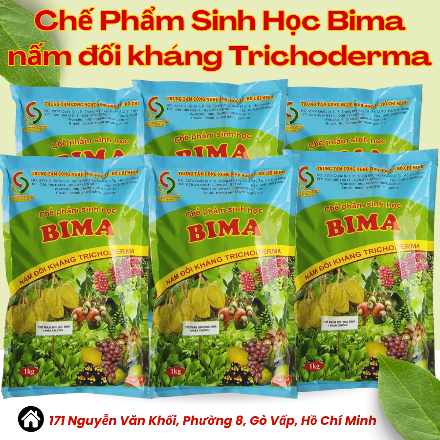 Chế Phẩm Sinh Học Trichoderma – Bima (1kg)  nấm đối kháng, ủ rác hữu cơ, xử lý đất (Vườn Sài Gòn - Vuon Sai Gon)