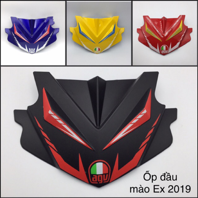 Ốp đầu mào (mão) mẫu 3 sừng Exciter , Wave , Winner , Sirius
