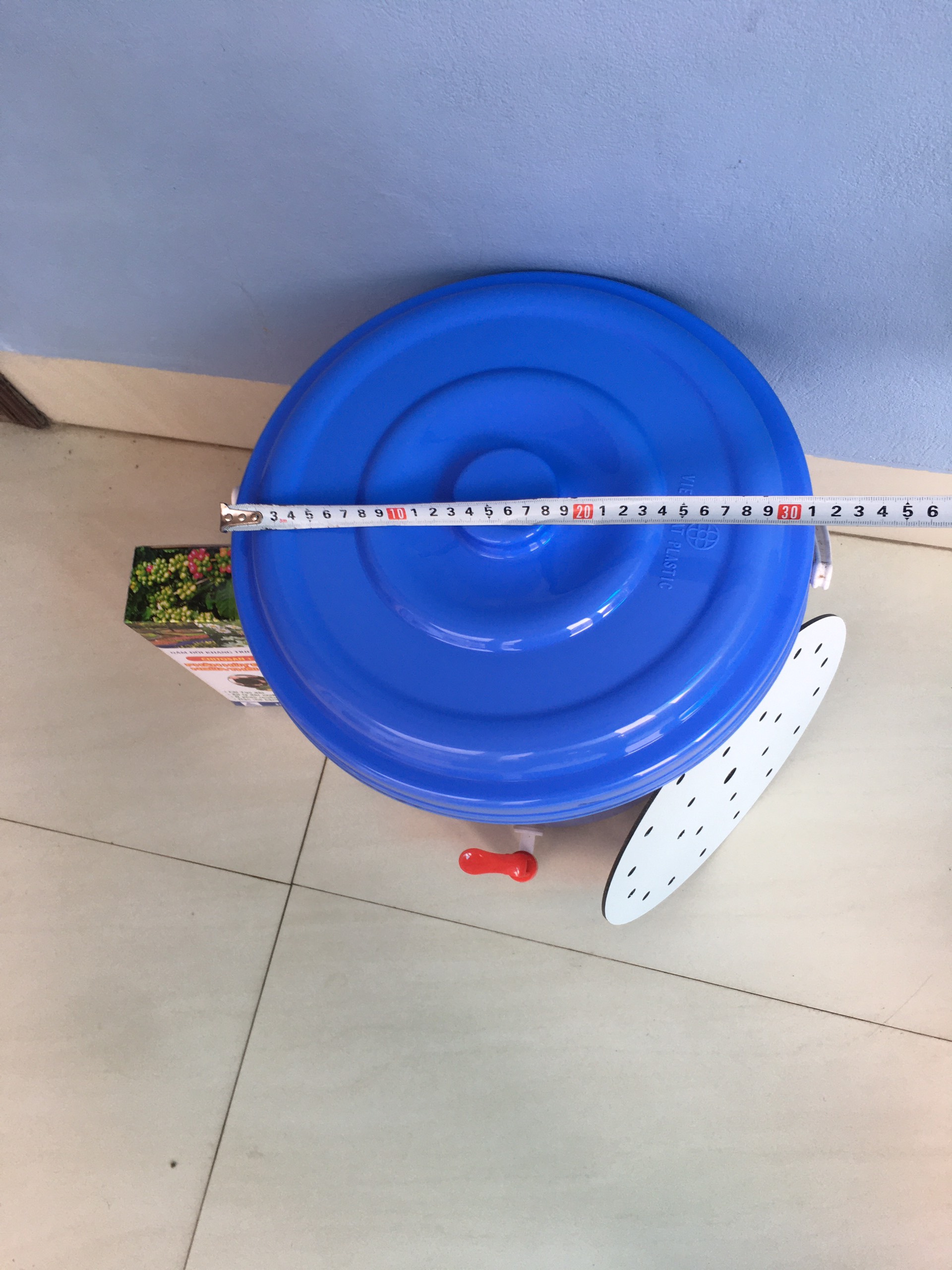 combo 2 thùng ủ rác 15L + 3 hộp men ủ Trichoderma loại 1kg {hàng loại 1}