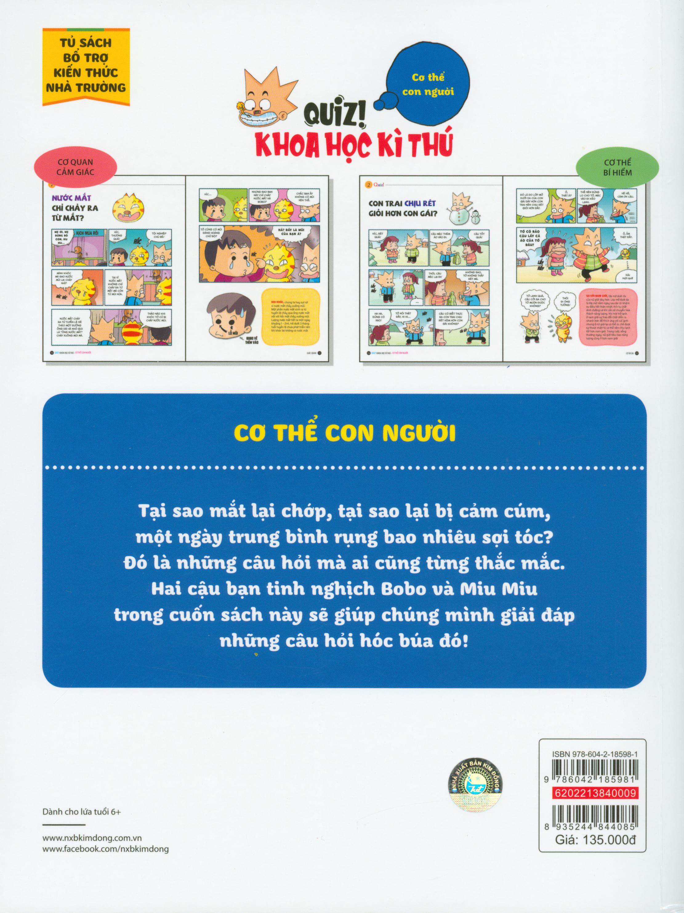Quiz! Khoa Học Kì Thú: Cơ Thể Con Người