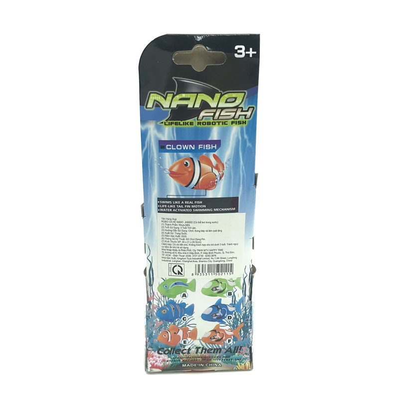 Robot Cá Hề Nano JH6602 - Màu Xanh