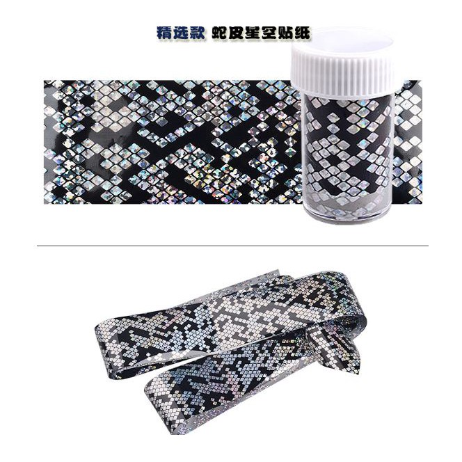 Foil dán móng nhiều mẫu và keo dán