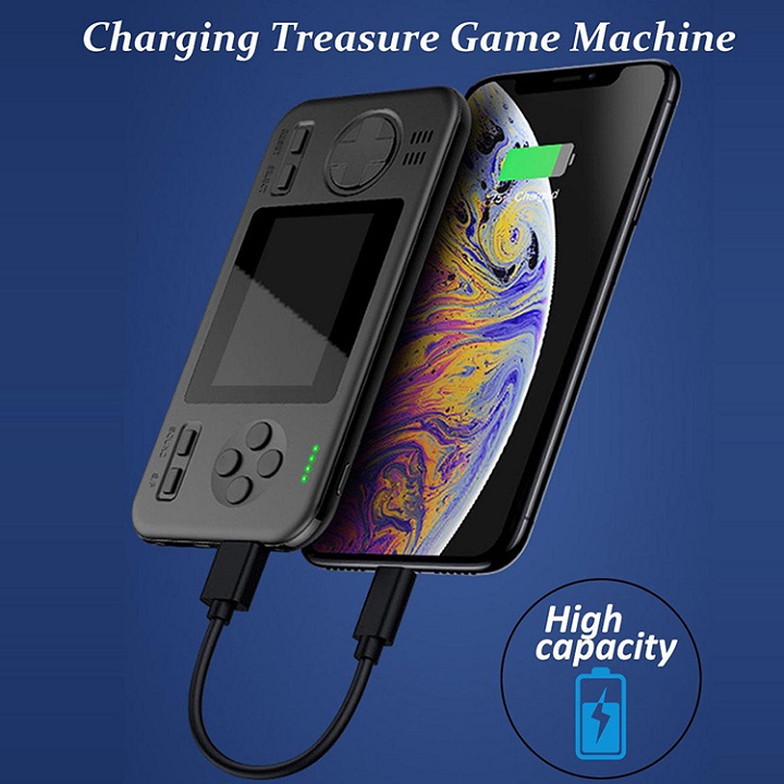 Máy chơi game cầm tay POWER GAME 416 Game - Máy chơi game kiêm sạc dự phòng dung lượng 8000mAh