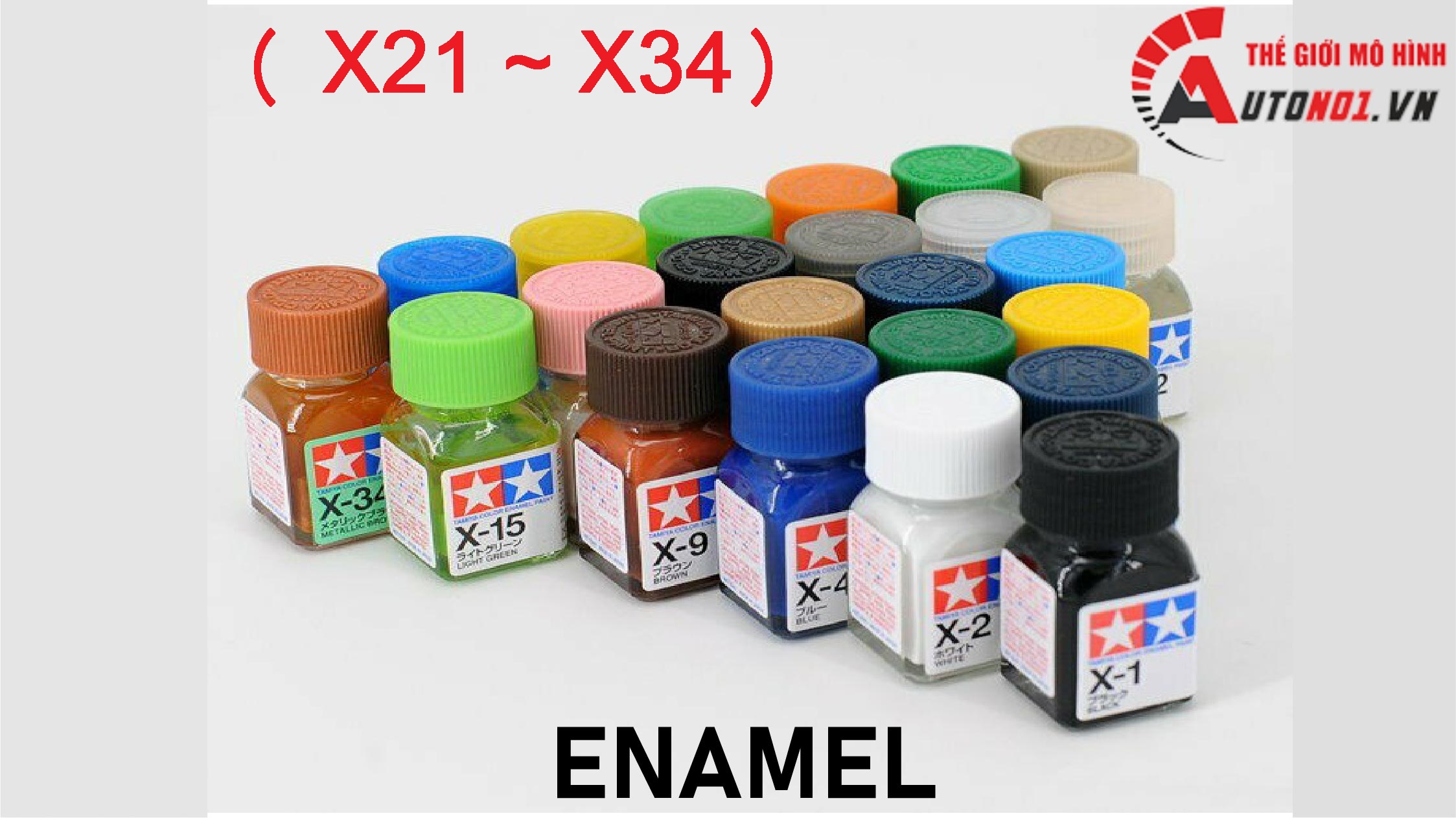 Enamel ( X21 ~ X34 ) Sơn mô hình gốc dầu 10ML Tamiya