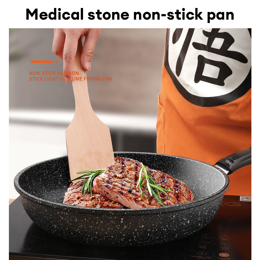 Chảo chống dính vân đá 20cm - DÙNG ĐƯỢC BẾP TỪ