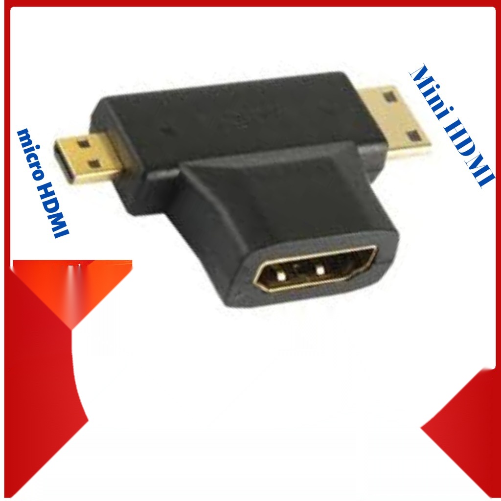 Đầu chuyển mini HDMI, micro HDMI ra HDMI