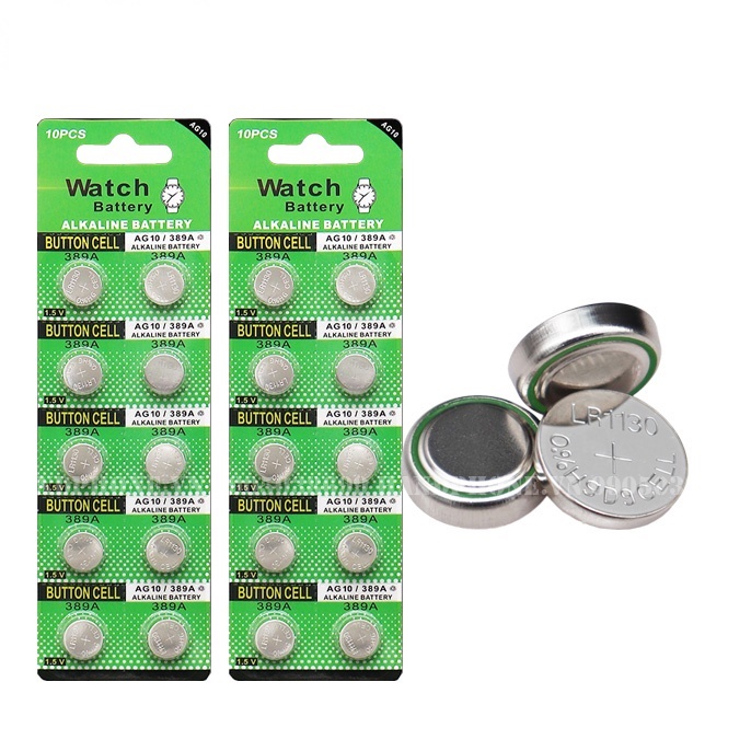 Vỉ 10 viên pin Alkaline AG10 LR1130