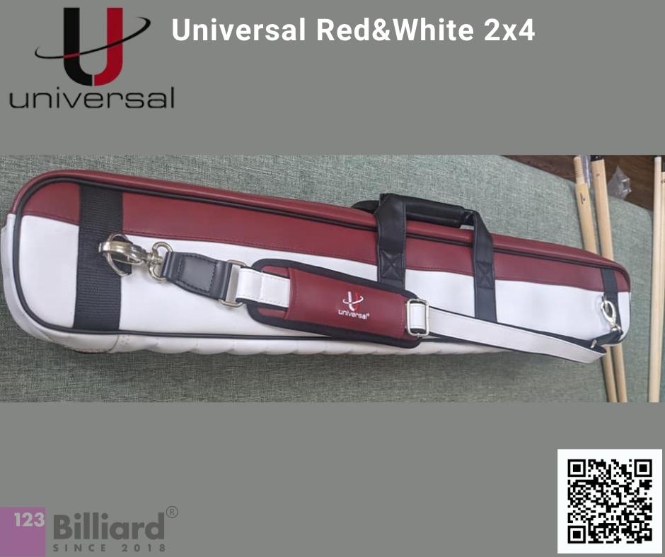 Bao đựng cơ Universal Red&White 2 gốc 4 ngọn [SIÊU THỊ BIDA - PHỤ KIỆN BIDA]