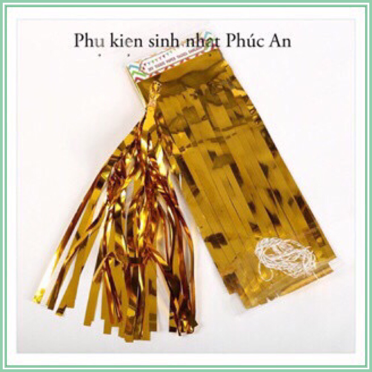 [HCM]Set 5 dây tua rua kim tuyến trang trí tiệc sinh nhật