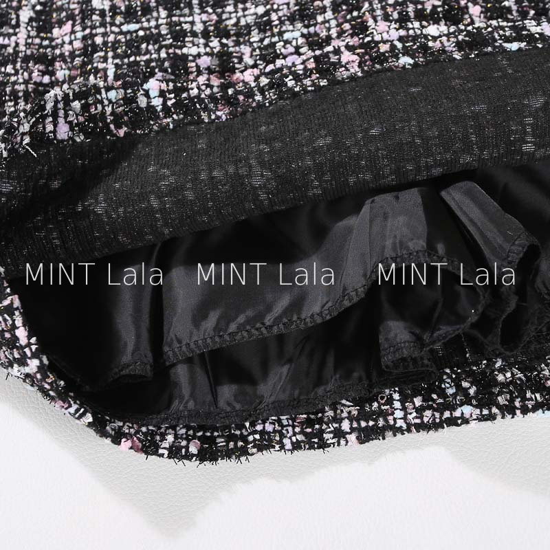 Chân Váy Dạ Tweed Chữ A - MINT Lala