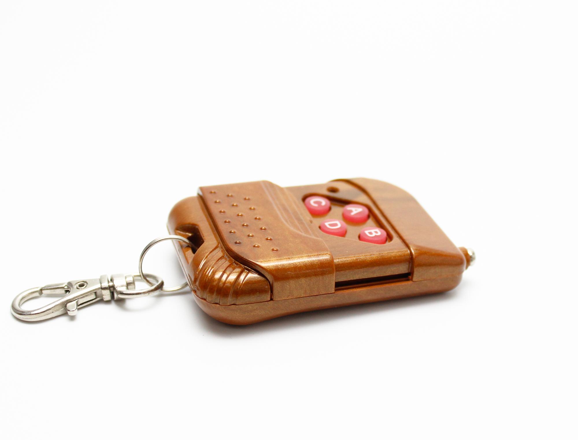 Remote RF học lệnh 433 Mhz vân gỗ 4 kênh Best Clock