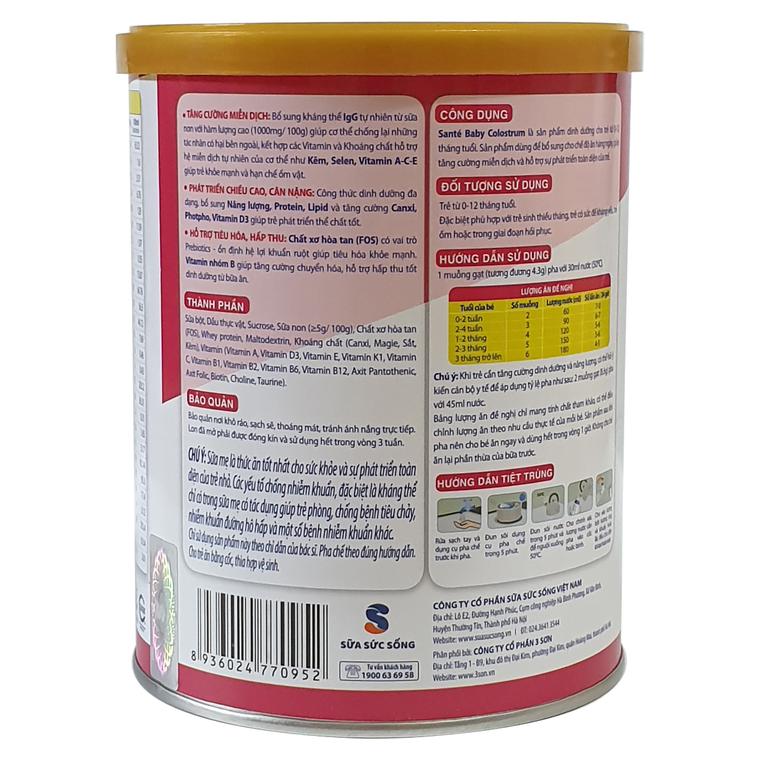 [CHÍNH HÃNG] Sữa Non Sante Baby 400g (SanteBaby santebaby SantéBaby Santé Baby)